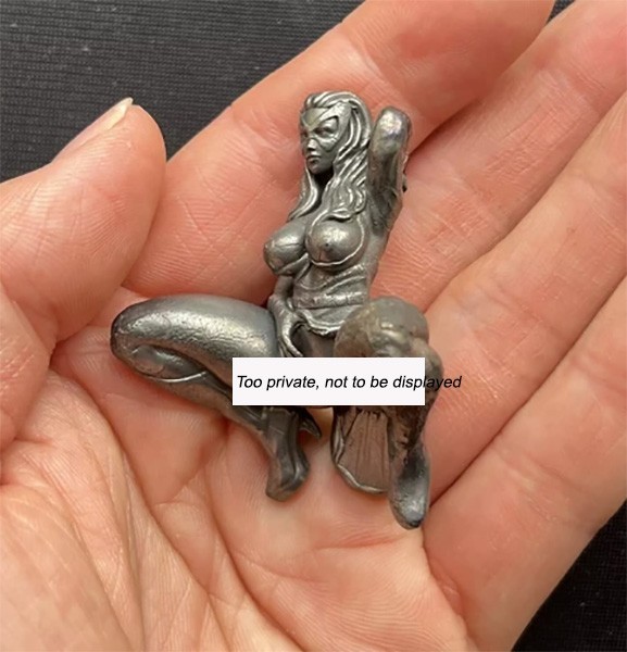 Black Solid Copper Nude Gir Figurinel Art Beauty Model Statue Decorative Artwork