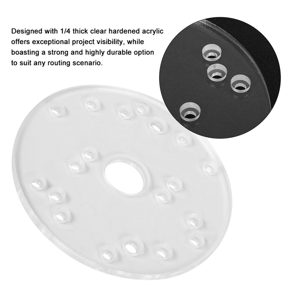 Universal Router Table Base Plate Router Acrylic Base Plate With Centering NY