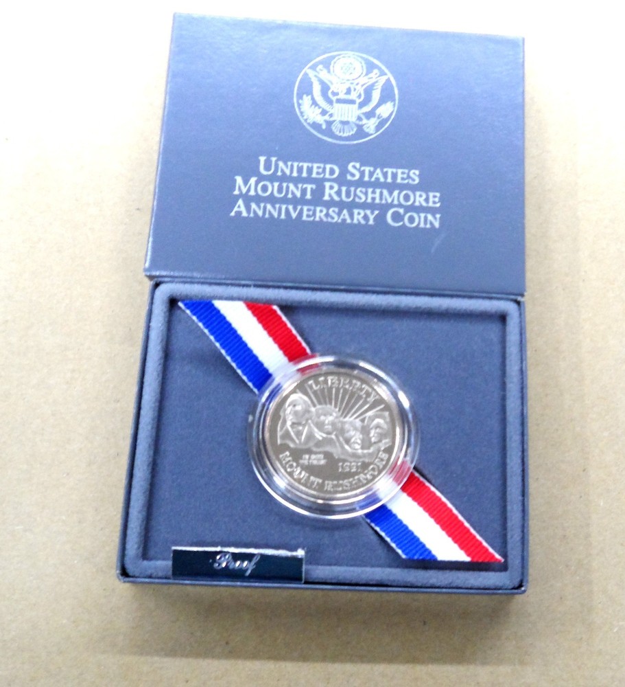 1991 S MOUNT RUSHMORE HALF DOLLAR PROOF W/COA