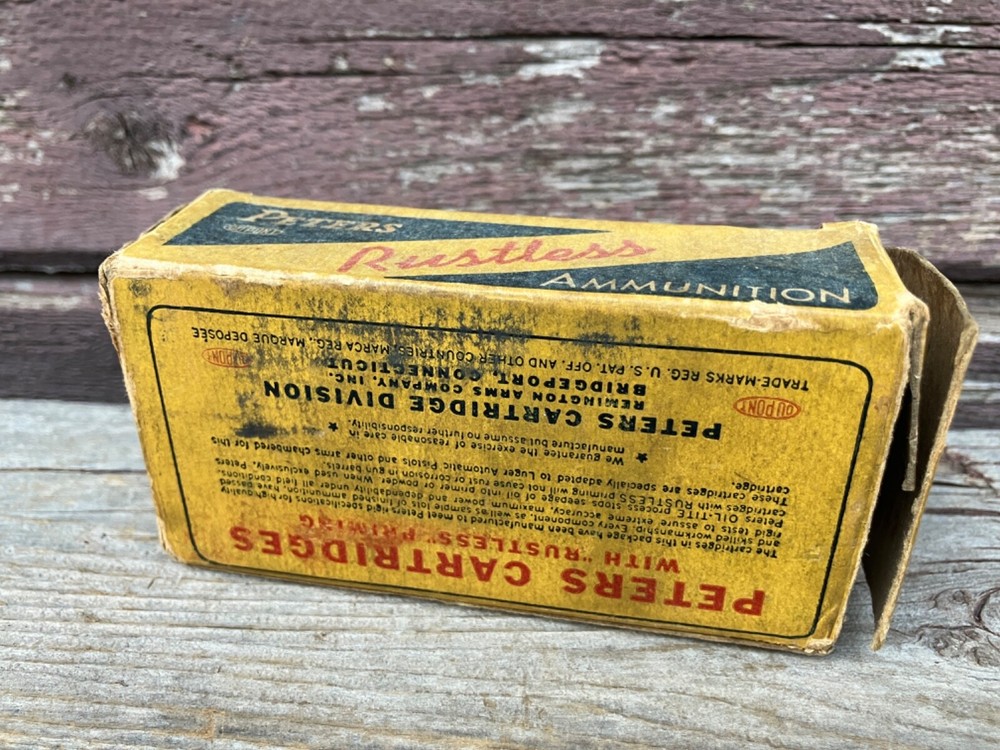VTG PETERS 9mm LUGER SHELLS AMMUNITION EMPTY BOX