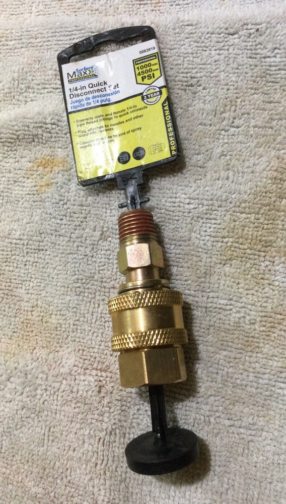 surface maxx 1/4 inch quick disconnect set new