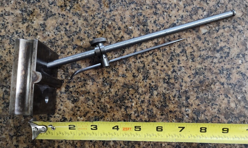 VINTAGE HARDENED 2-1/2 X 3" BASE INDICATOR STAND