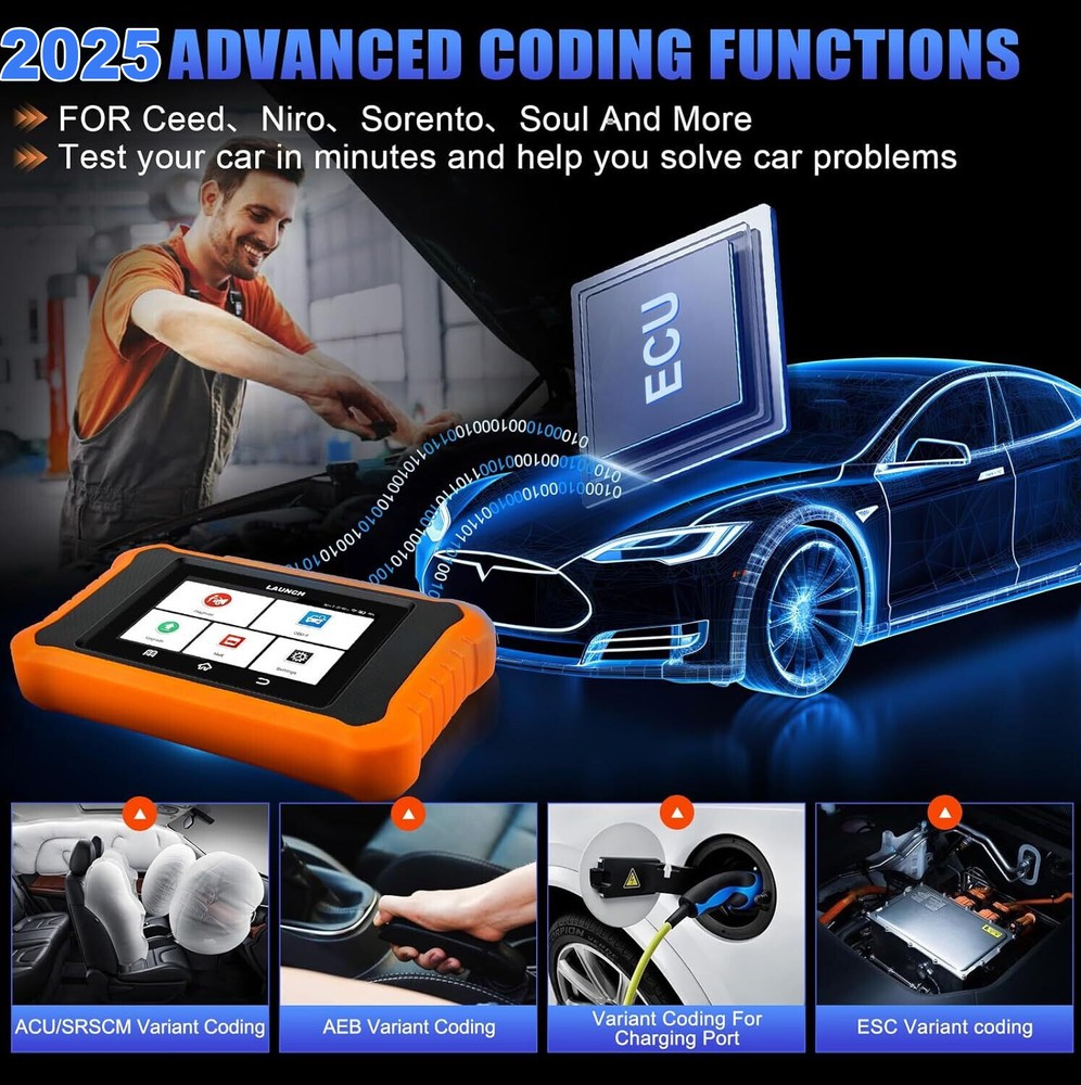 LAUNCH Creader Elite 2.0 fit for Kia Hyundai Full System Diagnostic OBD2 Scanner