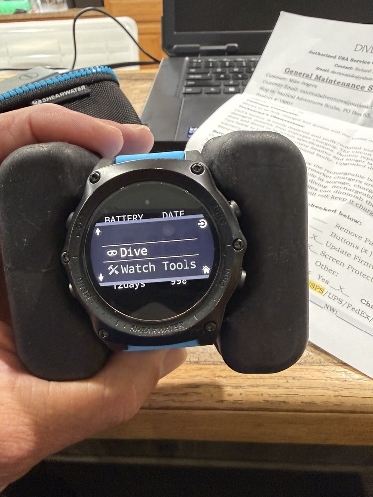 SHEARWATER TERIC SCUBA Dive wrist Computer w/ AI Transmitter