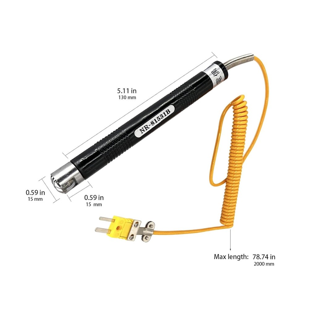 1 Pcs K-Type Sensor Surface Temperature Probe High Temperature Thermocouple -...