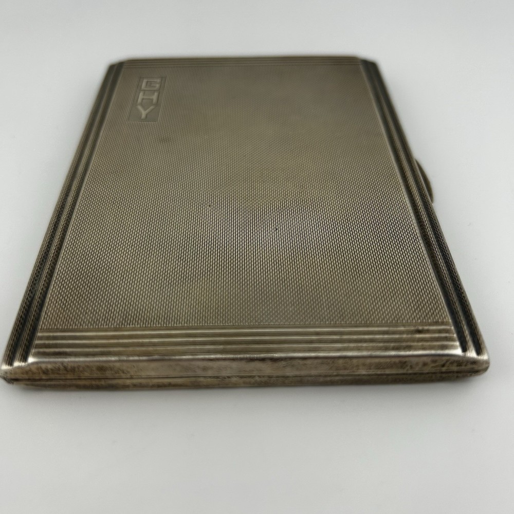 George VI Solid Sterling Silver Cigarette Case - Mappin & Webb - 1941 - 178g