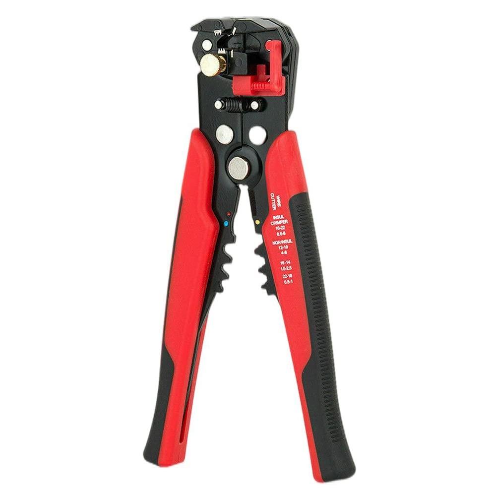 3 in 1 Self-Adjusting Wire Stripper Cutter, Crimping Tool Red