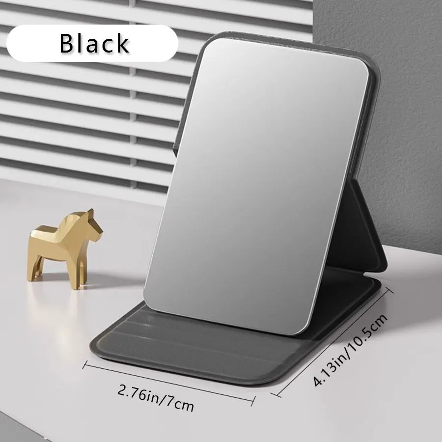 Folding Small Mirror, Portable Household Desktop Makeup Mirror, Student Dormitor