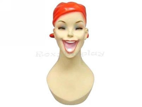 2PCS Female Fiberglass Mannequin Head Bust Wig Hat Jewelry Display #Y5 X2