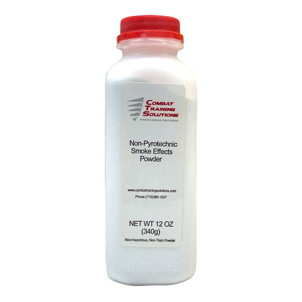 COMBAT TRAINING SOLUTIONS NON-PYROTECHNIC SMOKE EFFECTS POWER WHITE 12oz