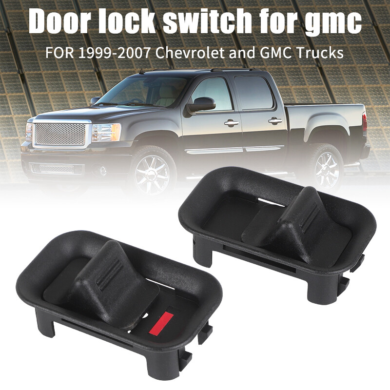 Left+Right Side Door Lock Slide Knob Switch Button For 99-07 Chevy GMC Escalade