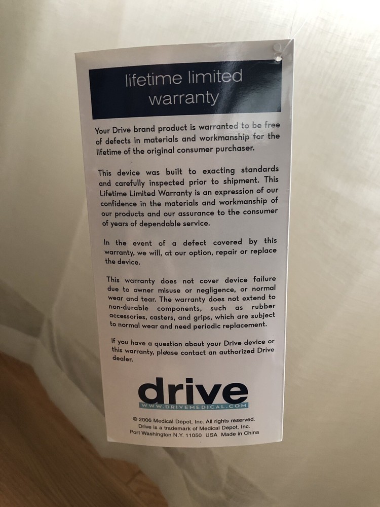 DRIVE DELUXE Trigger Release Folding Walker GRAY 5” Wheels Adjustable Height NWT