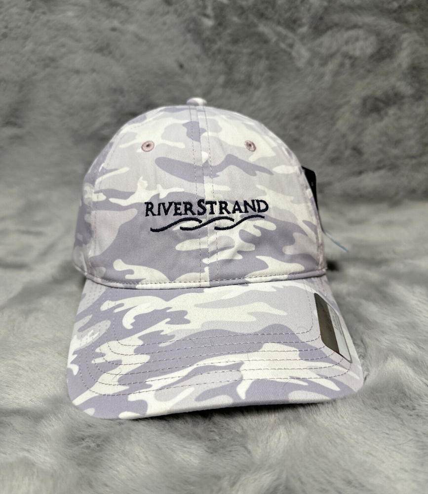 River Stand Hat Cap White Camouflage Ahead Strap Back Ladies