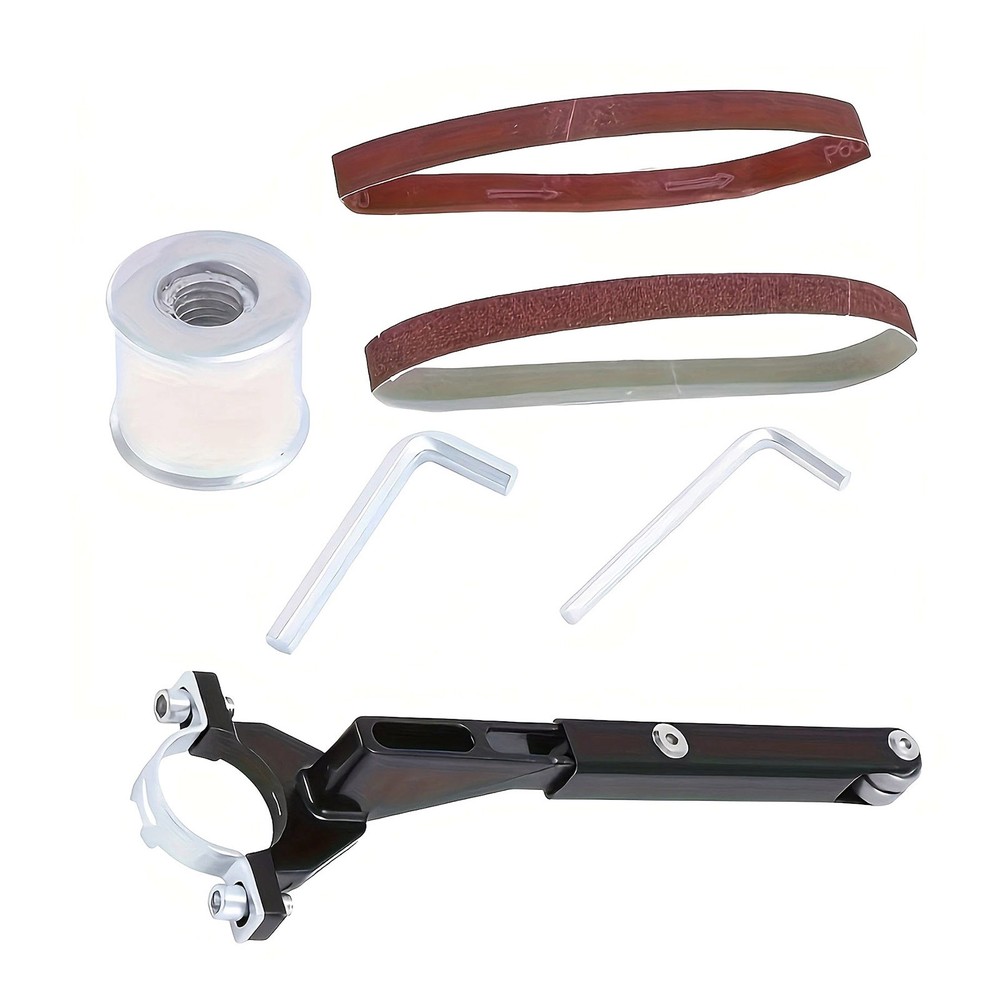 Belt Sander Conversion Adapter Unit For Angle Grinder Metal Wood Sanding Kit