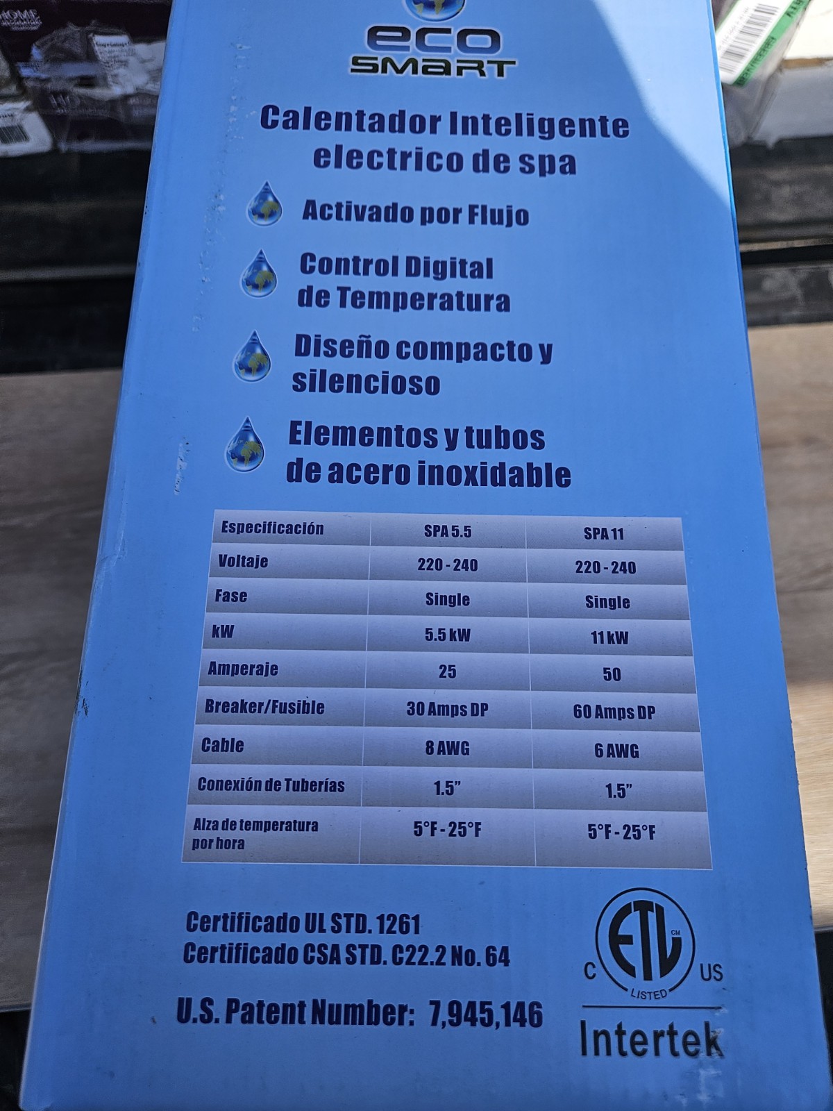 ECO Smart Spa 11KW Inline Electric Spa Heater
