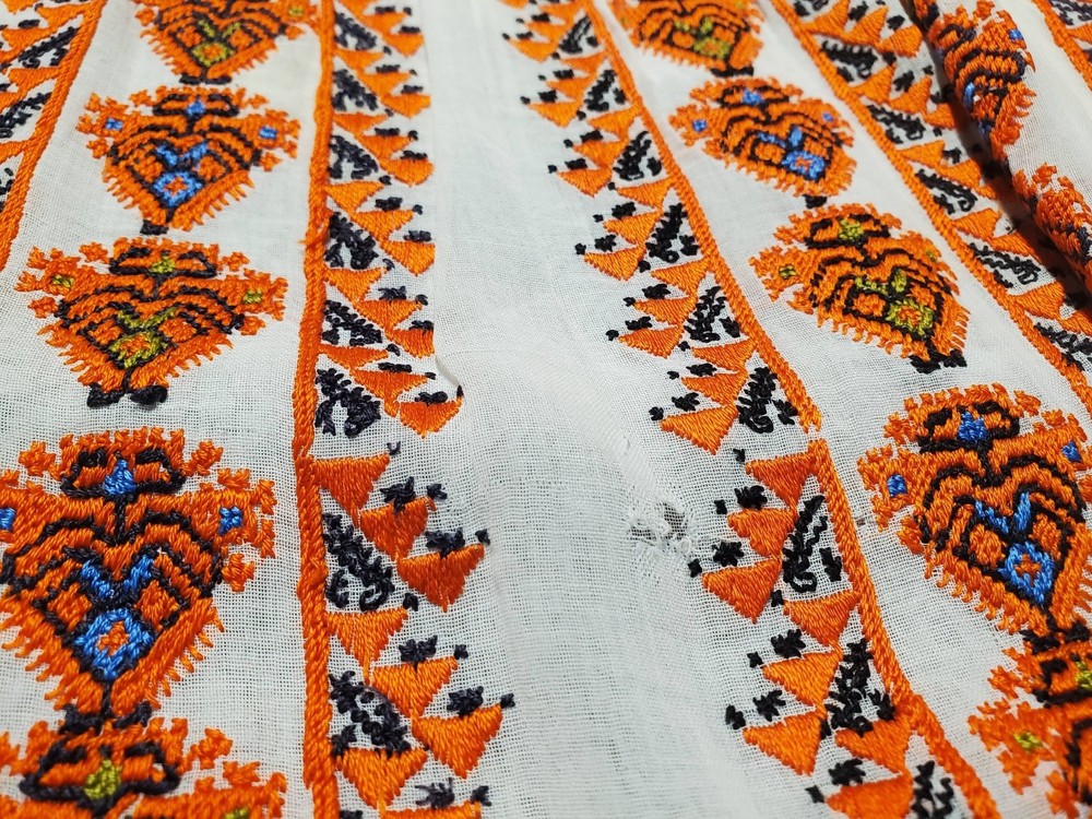 Exquisite Antique Romanian Silk Blouse