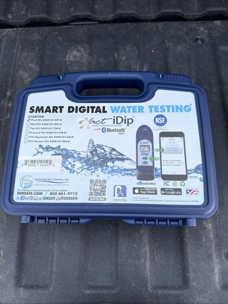 Smart Digital Water Testing Starter Pool Kit 486101-kp Sealed