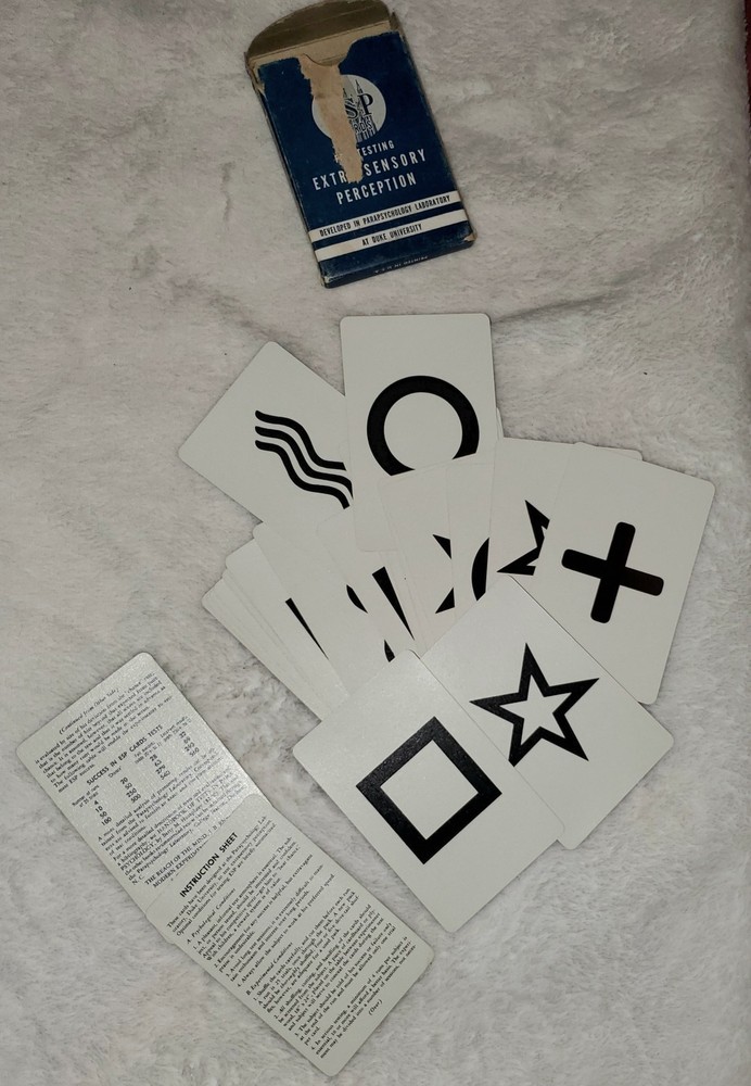1937 ESP Cards Extra Sensory Perception Testing Duke Univ. Parapsychology