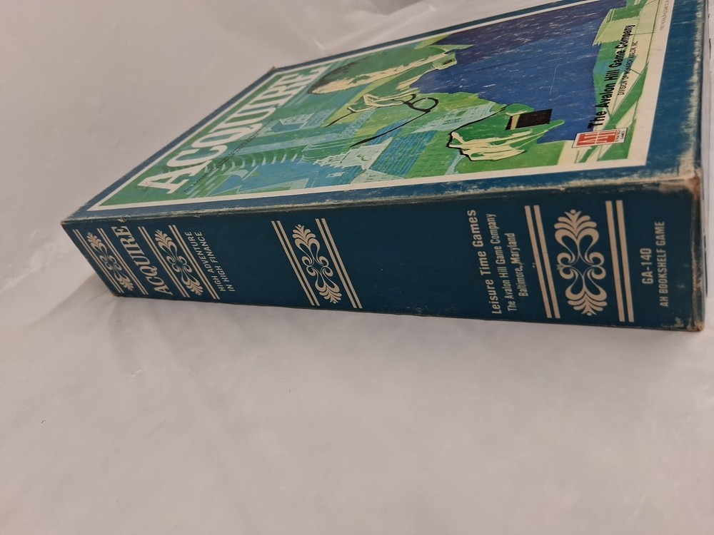Vintage Acquire Board Game - Rare REVERSE 3-E Error - Avalon Hill 1976 COMPLETE