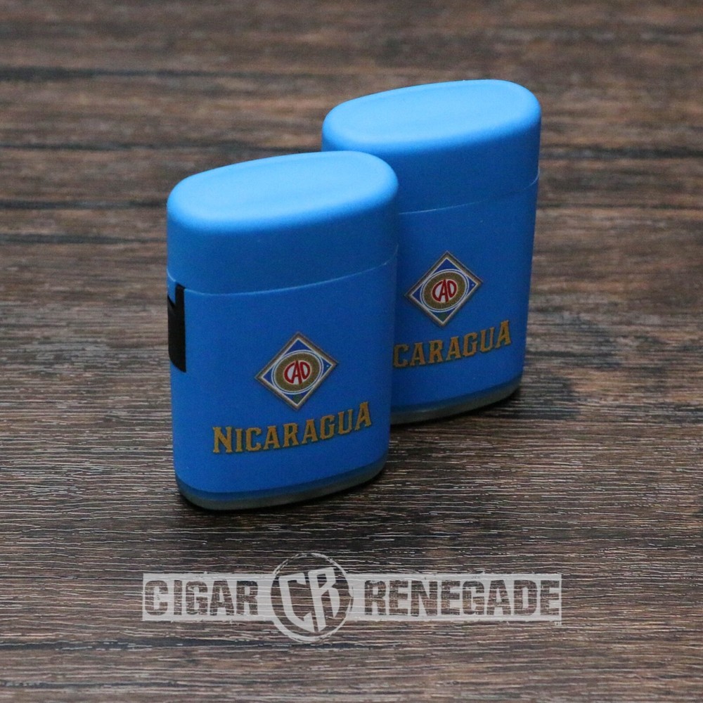 CAO Nicaragua Single Flame Adjustable Refillable Cigar Torch Lighter - 2 Pk