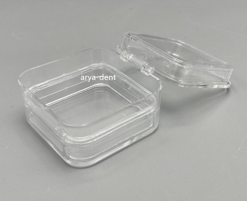 90pcs Denture Teeth Membrane Case Container Hinge Jewelry Display Storage Box
