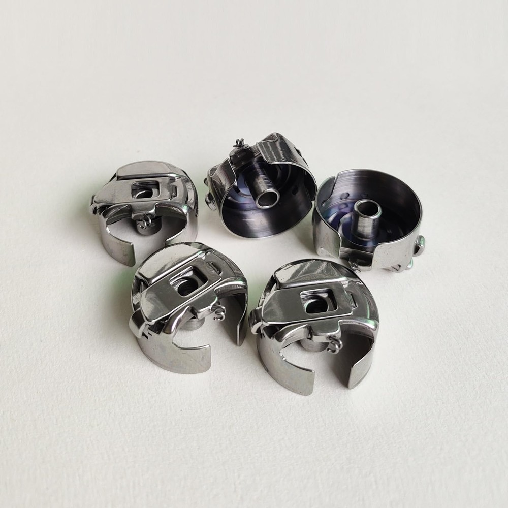 5PCS Durable Bobbin Cases for Size L - Compatible with Embroidery Machines Case