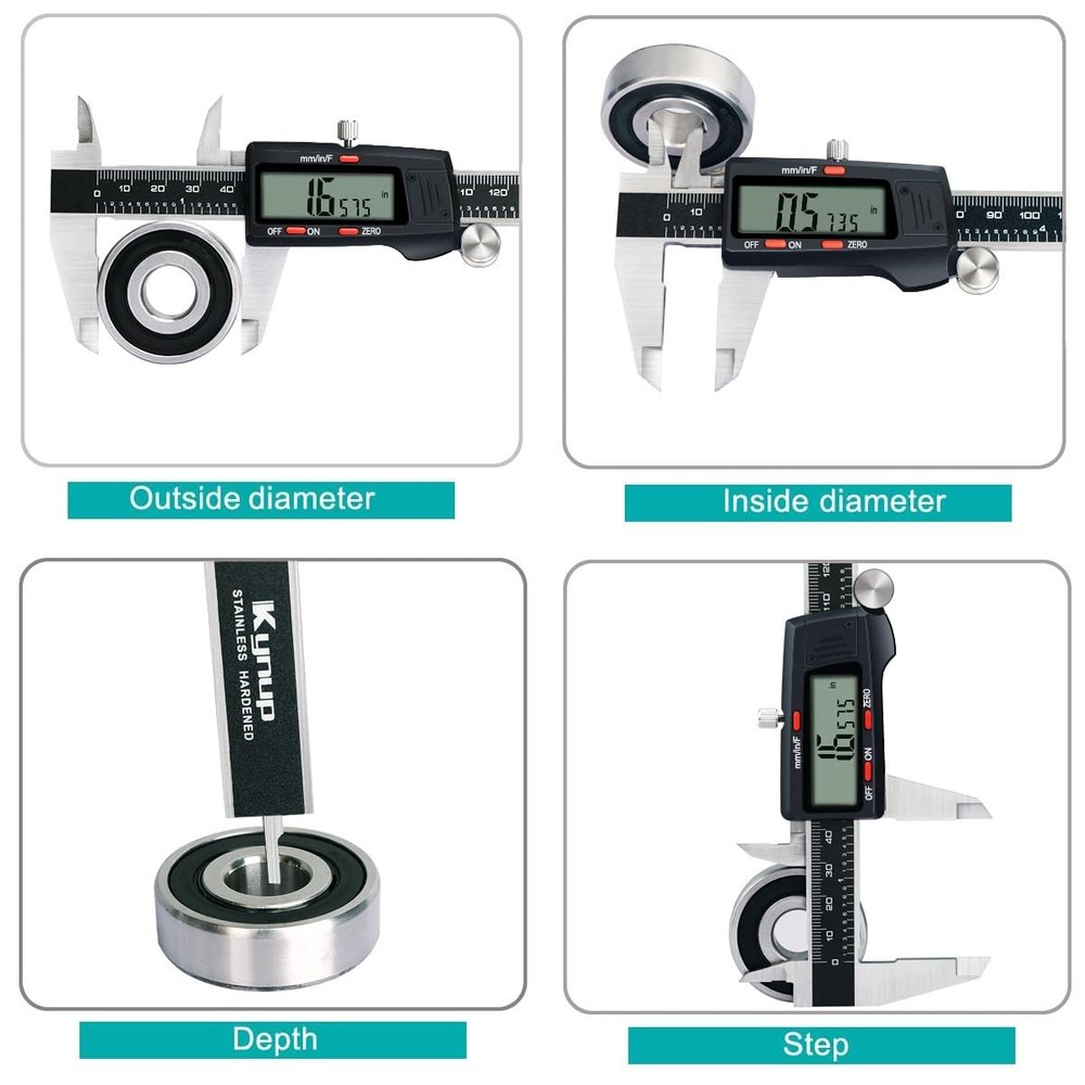 Kynup Caliper Measuring Tool, Digital Micrometer Caliper Tool, Vernier Caliper w
