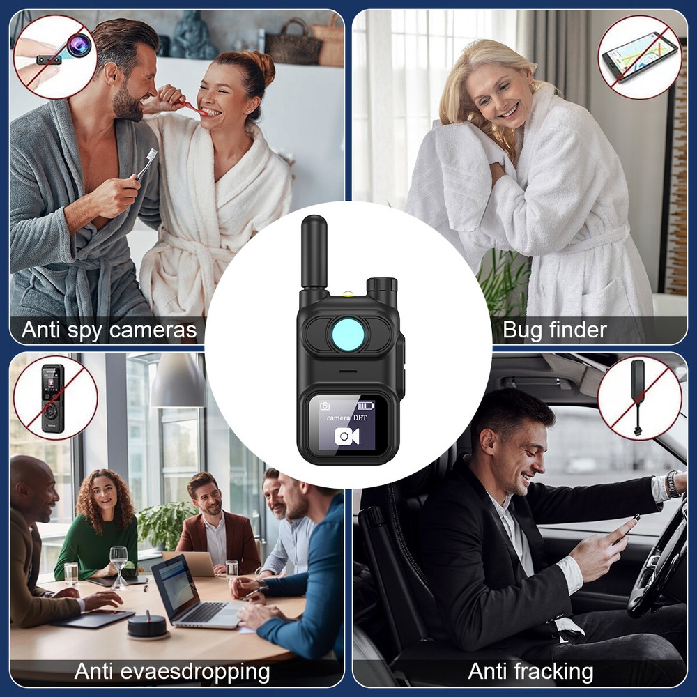 Anti-Spy Device Camera Wireless RF Detector GPS Tracker GSM Bug Finder Scanner