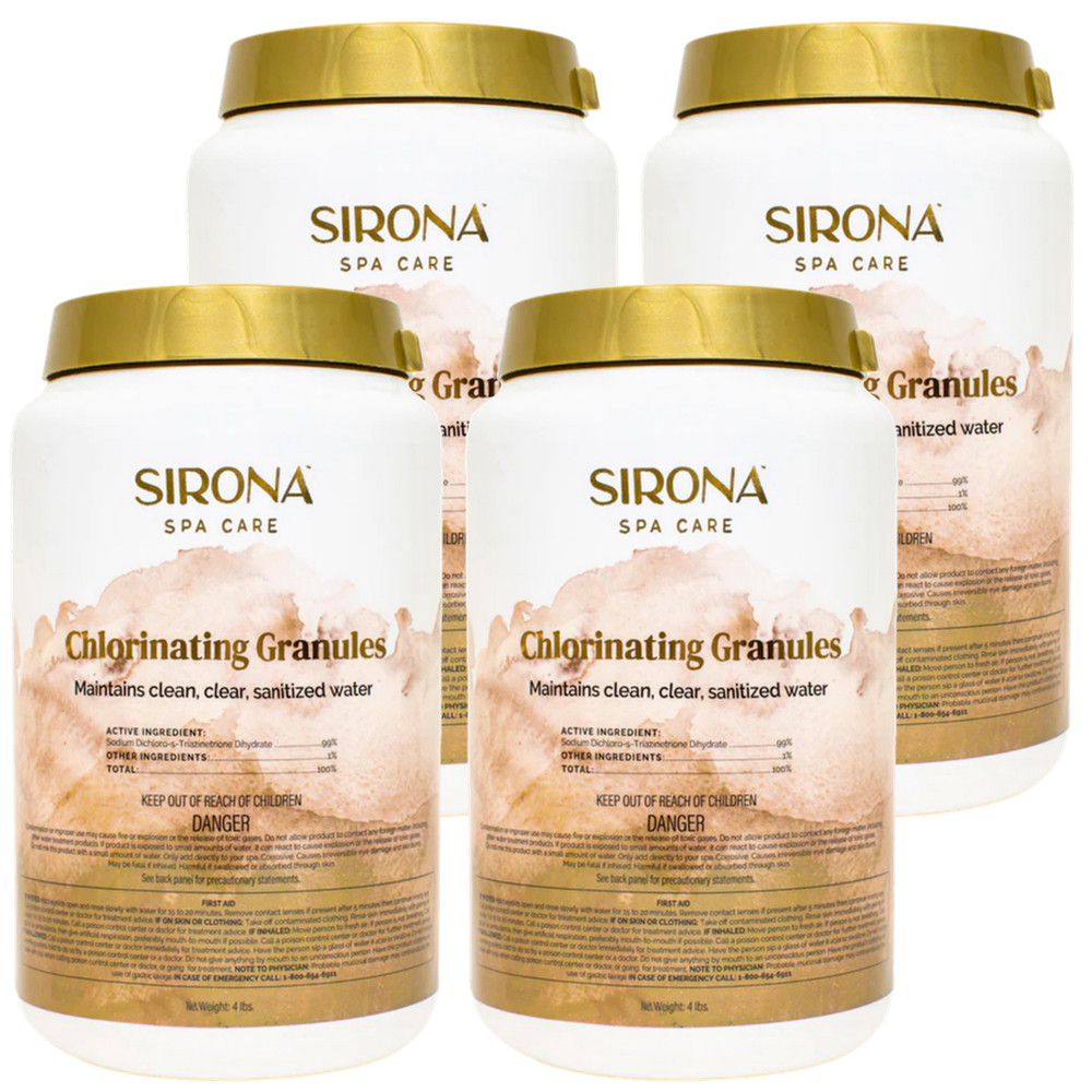 Sirona Spa Care Chlorinating Granules 4 lb - 4 Pack