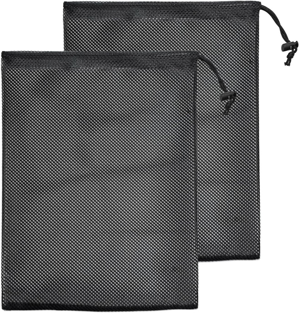 2 Pack 16.1" x 12.2" Pond Pump Filter Bag Water Filter Mesh Filter w/ Drawstring