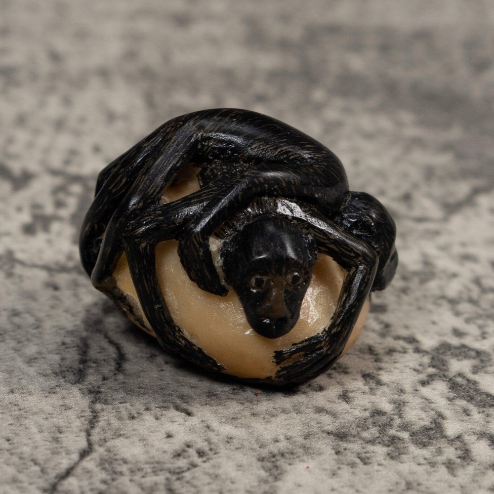 Double Howler Monkey Tagua Carving