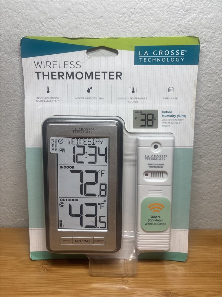 La Crosse Technology L77840 Wireless Thermometer NEW IN BOX
