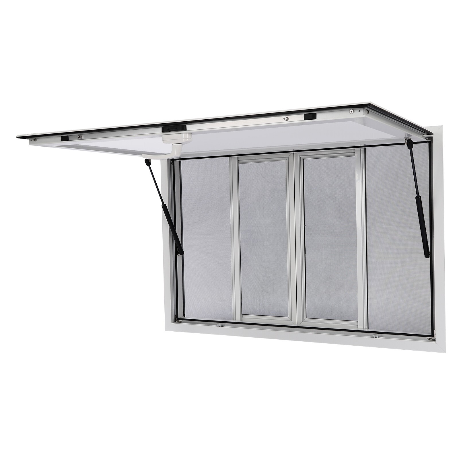 Concession Stand Serving Window Pneumatic FoodTruck Service Awning Window 105mm