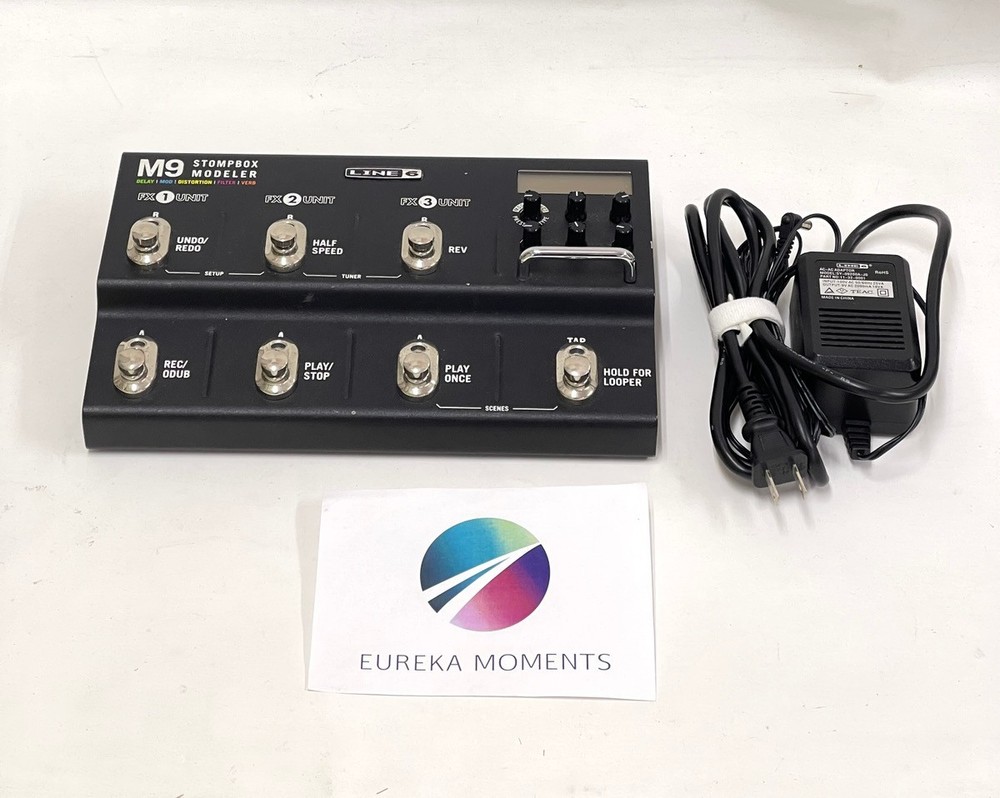 Line6 M9 Stompbox Modeler Multi-Effects Guitar Effect Pedal Used w/AC Adapter