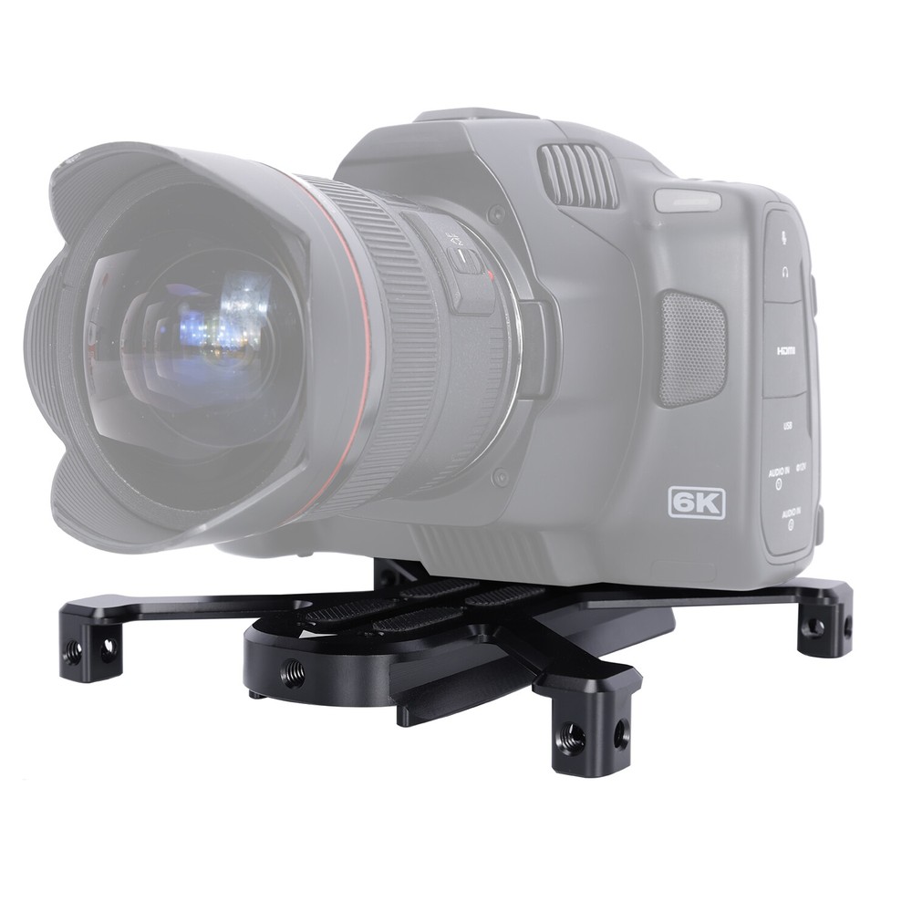 NICEYRIG Extended Quick Release Baseplate For DSLR Camera with Manfrotto Tripod