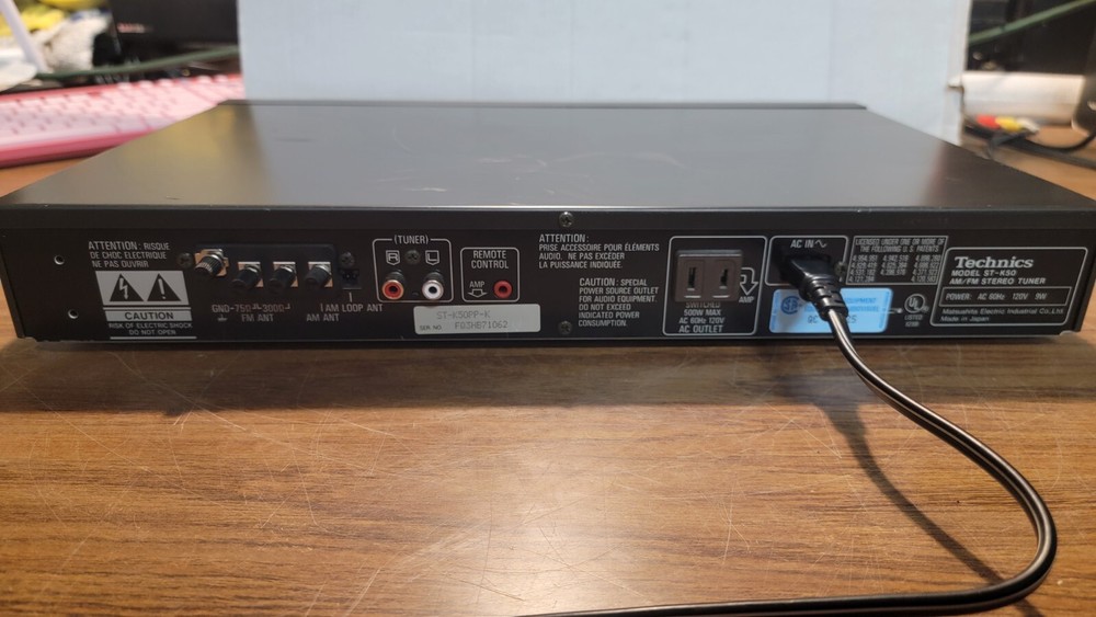 Technics ST-K50 Quartz Synthesizer AM/FM Stereo Tuner