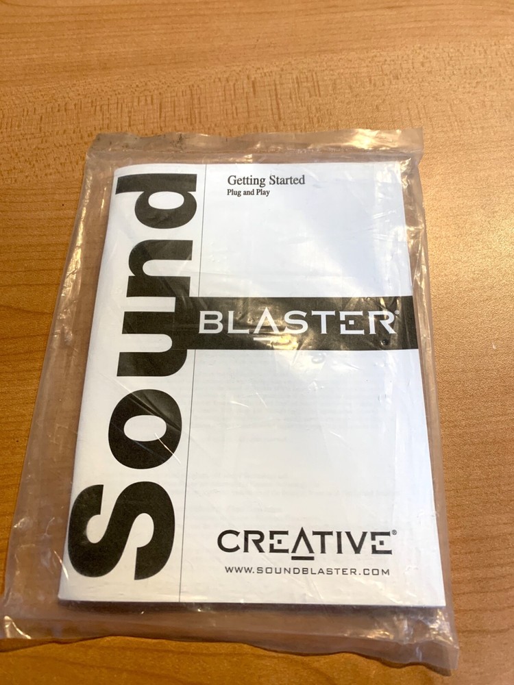 CREATIVE Sound Blaster 16 Software CD - Sealed With Manual