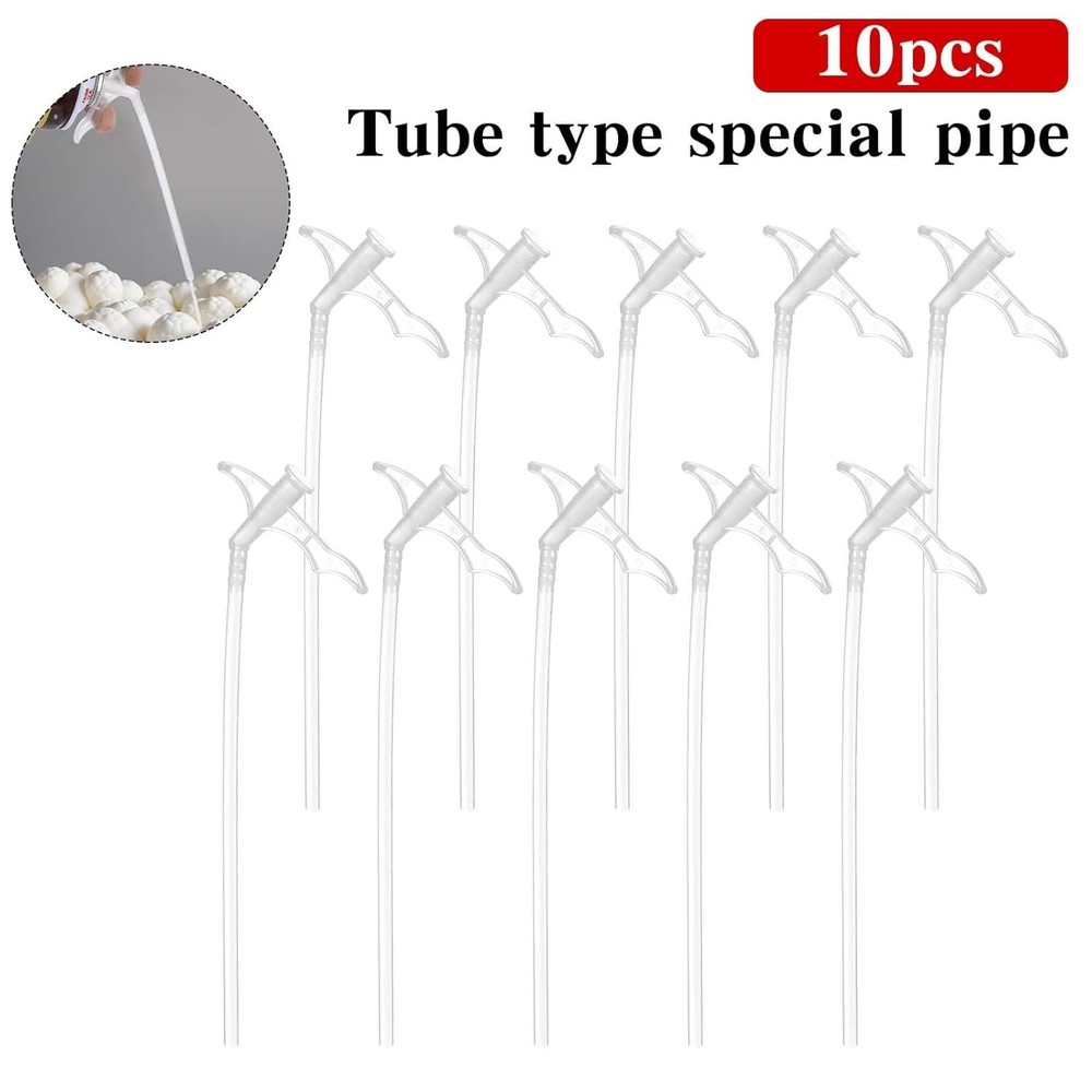 10Pcs Transparent Spray Foam Nozzles - Precision Tools for DIY Projects