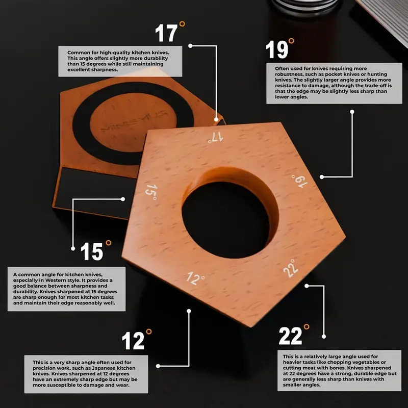 Diamond Rolling Knife Sharpener 5 Angles Sharpening Tool No Power Required Brown