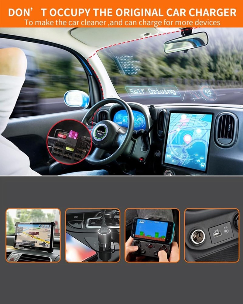 Universal Dash Cam Hardwire Kit with Parking Mode & LowVoltage Protection-conver