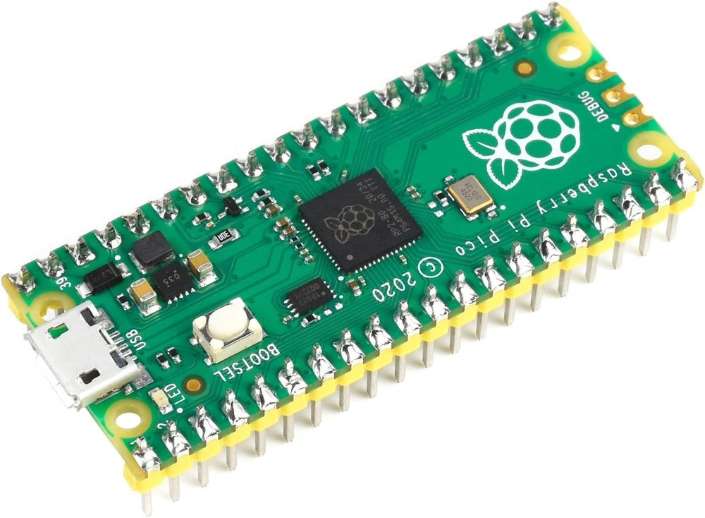 Pre-Soldered Raspberry Pi Pico Microcontroller with 133 MHz Dual-Core Processor
