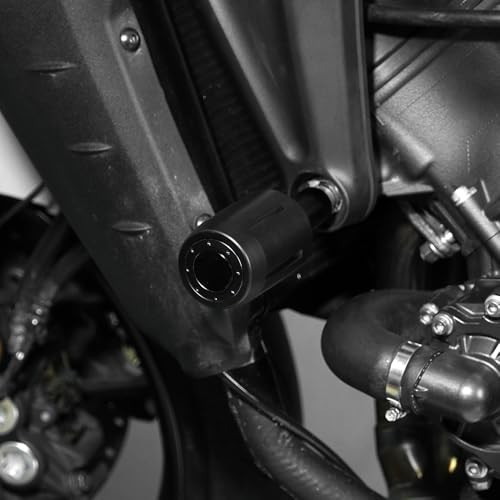 Black Motorcycle Frame Sliders - Falling Crash Protector Guards