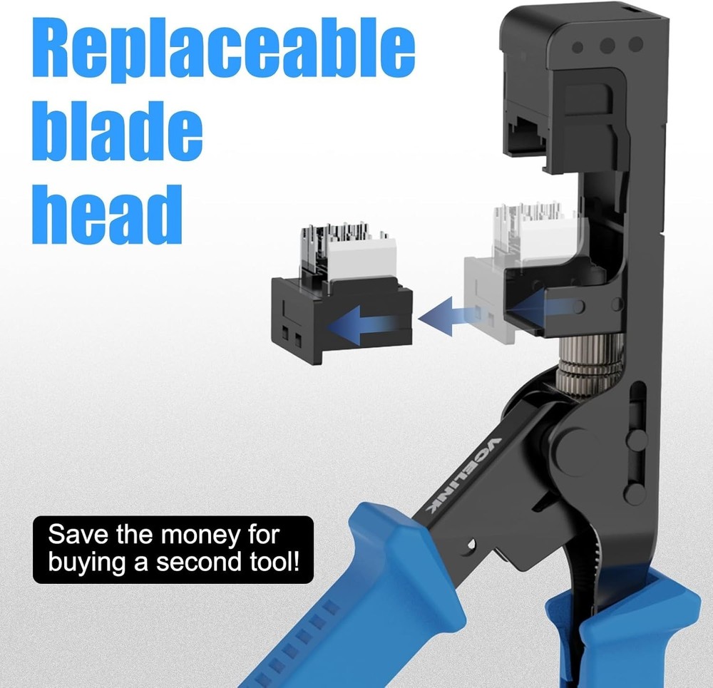Speed Termination Tool for VCE 90-Degree Keystone Jacks Punch Down Network To...