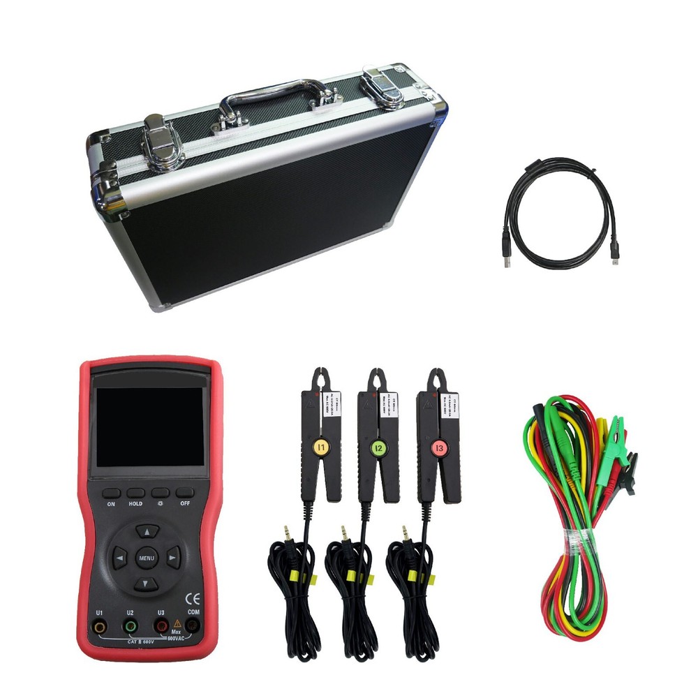 Three Phase Digital Phase Voltmeter with Voltage Range AC 0.00V～600V Φ8mm 20A