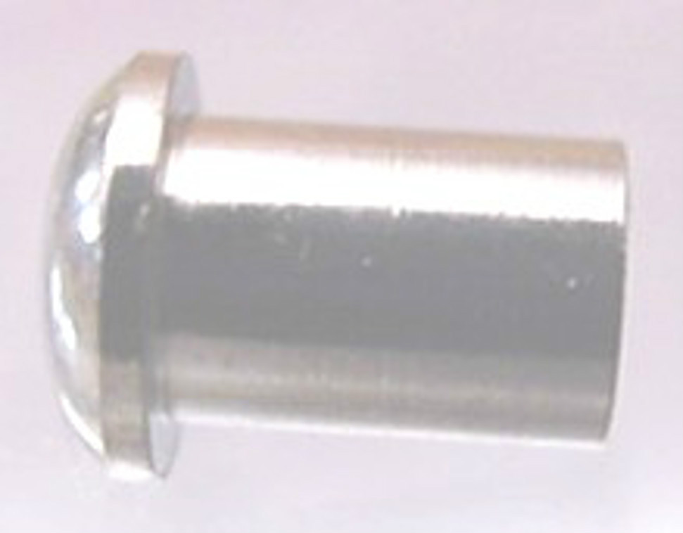 6 SMALL CHROME STRING FERRULES OR BUSHINGS FOR GUITAR