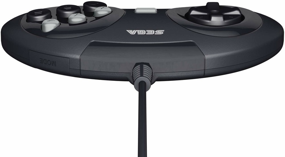 Retro-Bit Official Sega Genesis Controller 6-Button Arcade Pad - Black
