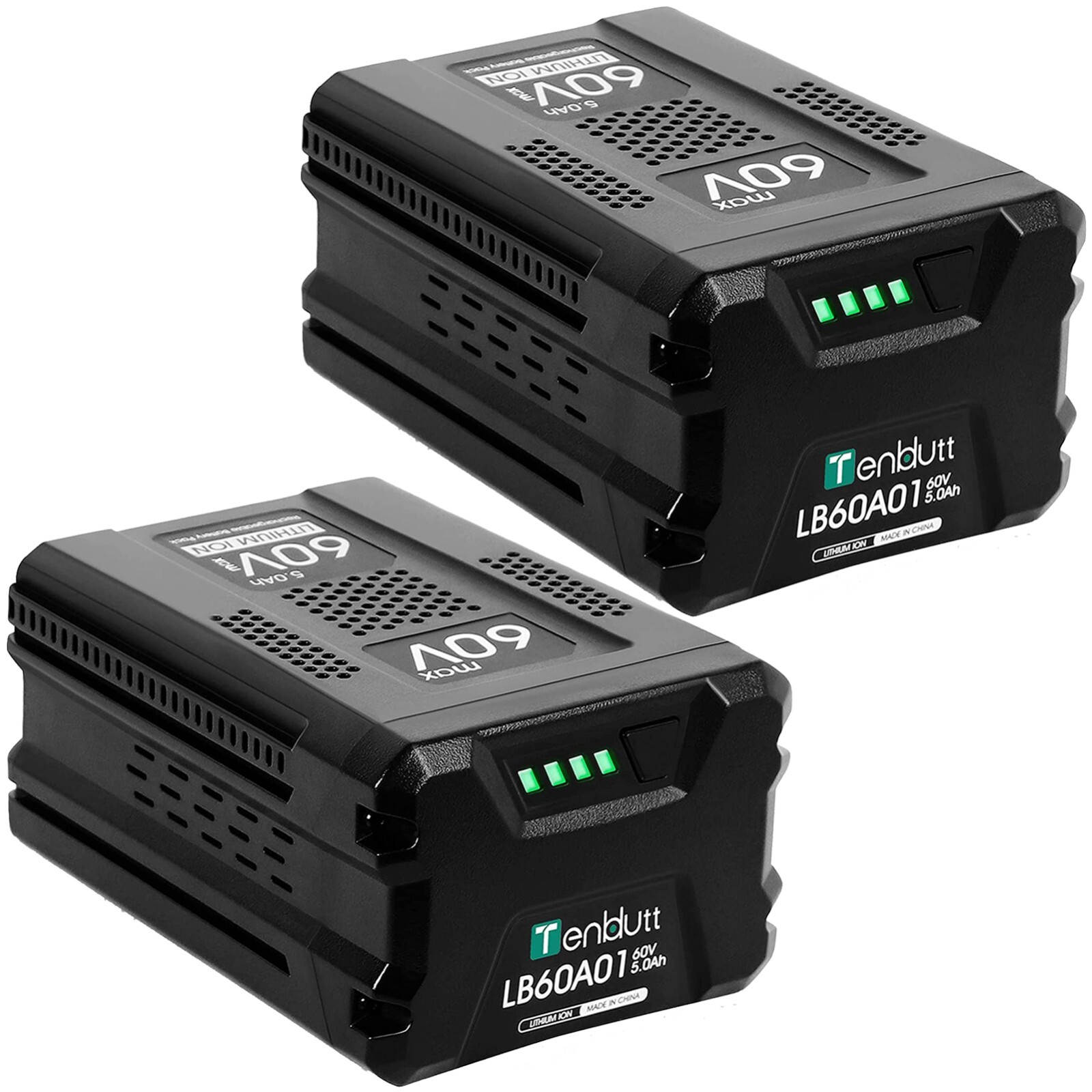 2 PACK 5.0Ah Lithium-Ion Battery For Greenworks 60V MAX LB60A00 LB60A02 LB60A03