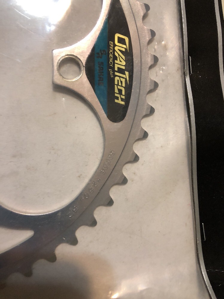 Vintage Sakae SR Ovaltech Chainring MTB 52 T