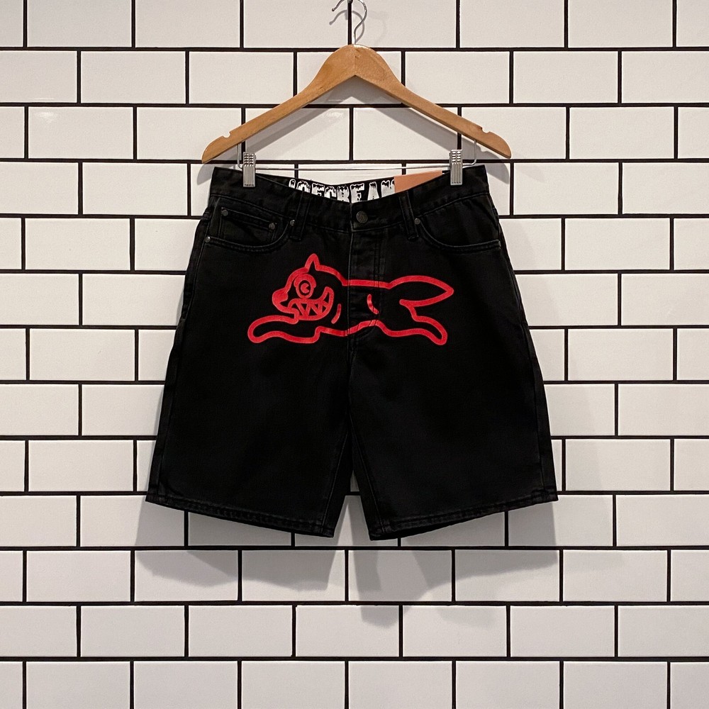 ICECREAM CHERRY JEAN SHORT BLACK RINSE