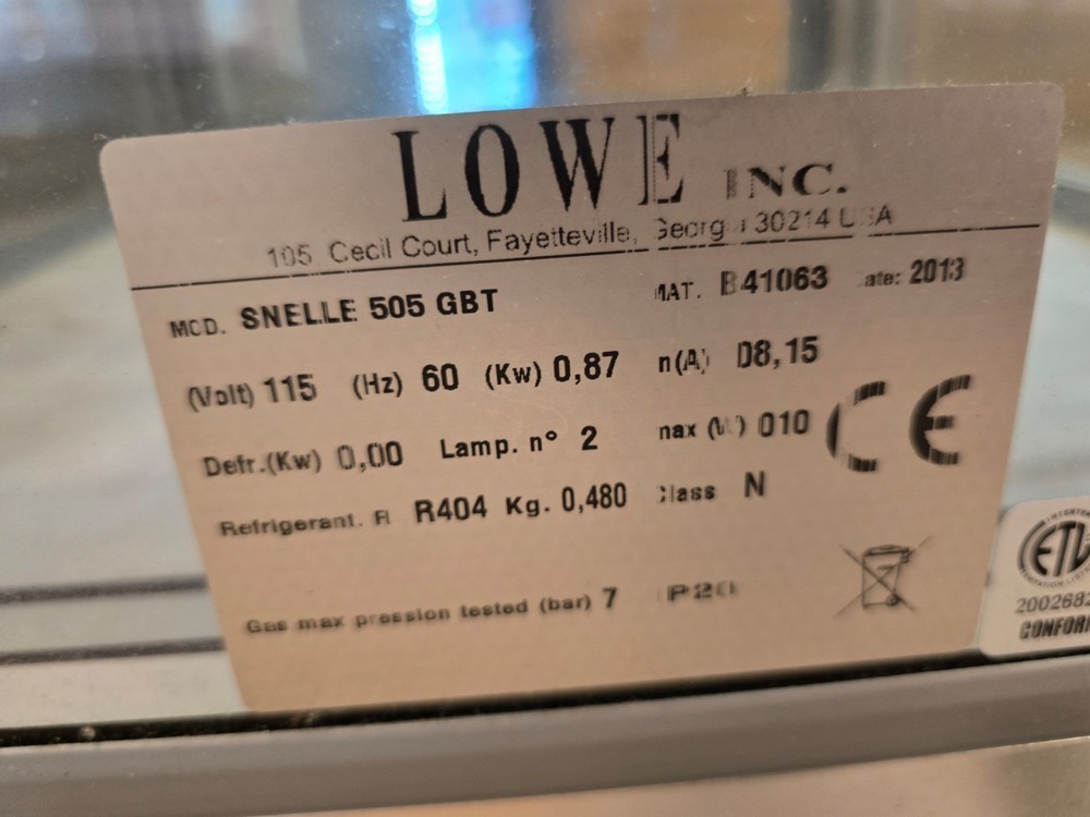 4 sided ice glass display freezer